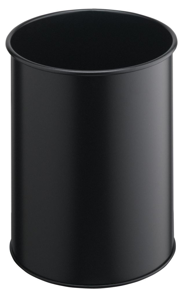 DURABLE Metalowy kosz na ?mieci 15L okr?g?y, Czarny, 330101 Zdjęcie produktu 