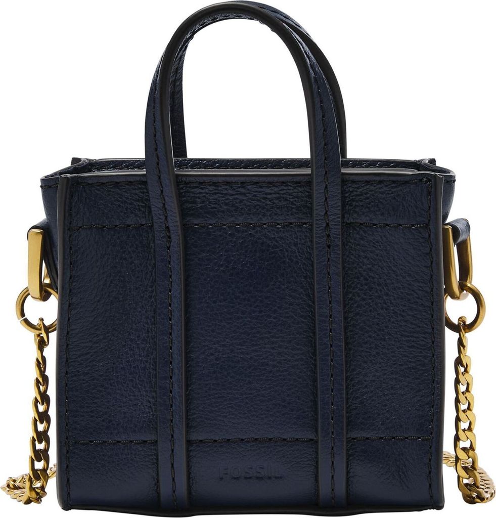 FOSSIL Umhängetasche Handtasche Carmen Micro Tote Bag Insignia Blue dunkelblau