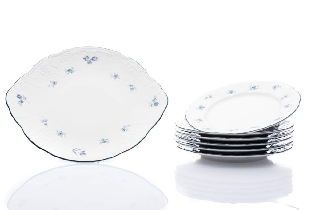 Thun 1794 Bernadotte, zestaw do ciast, porcelana czeska, Zdjęcie produktu 