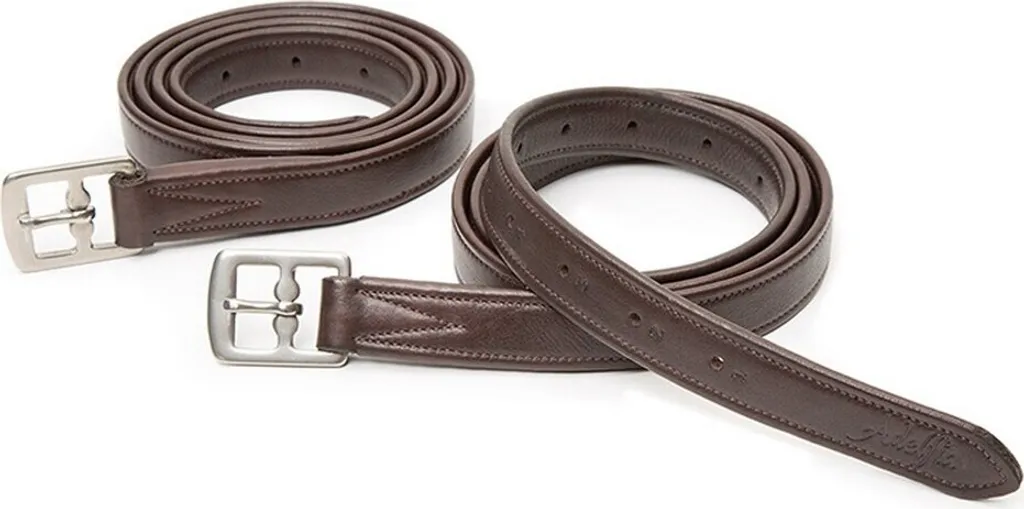 Adelfia ER713 Étrivières de Saut 61cm Marron Foncé - Équilibre Idéal