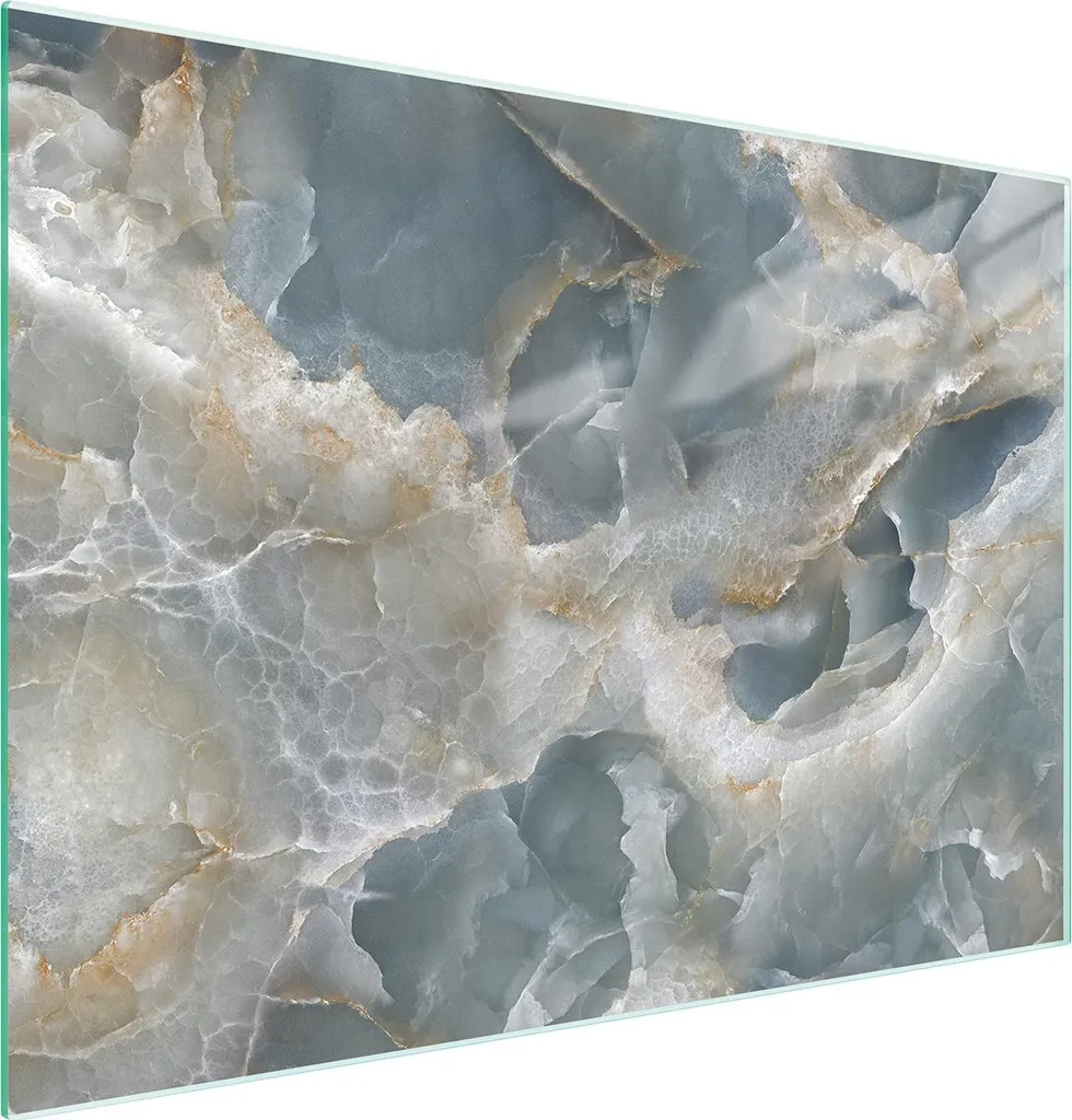 Tagliere Multiglass 30x22 cm Grigio Marmo | Copriforno in Vetro Temperato