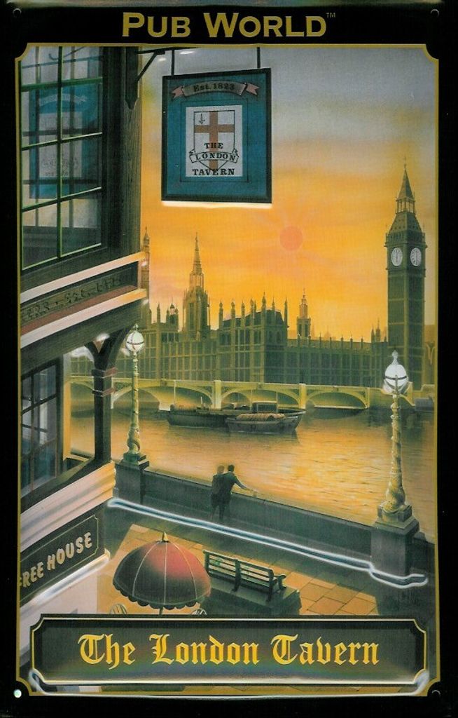 Blechschild Nostalgieschild :  The London Tavern Produktbild 