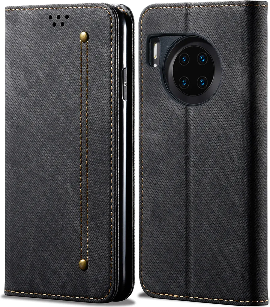 Xinyunew Custodia A Libro In Pelle Per Honor 200 Lite – Nera, Con Portafoglio, Supporto E Chiusura Magnetica
