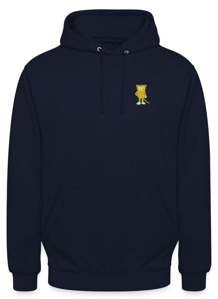 Spreadshirt Janosch Kleiner Tiger Stick Uni Hoodie, XL, Navy