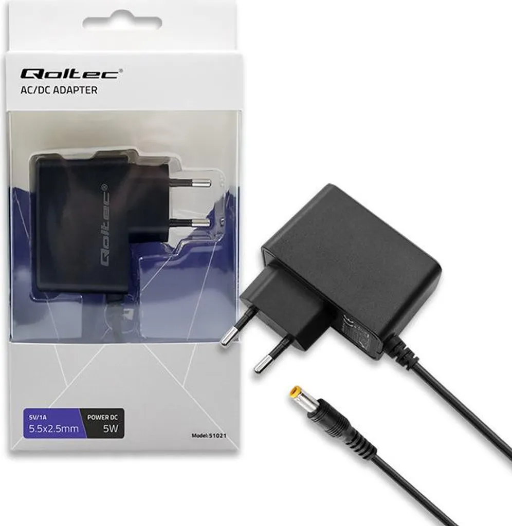 Alimentatore 5V 1A Qoltec 51021 per Gateway e Sensori Smart Home