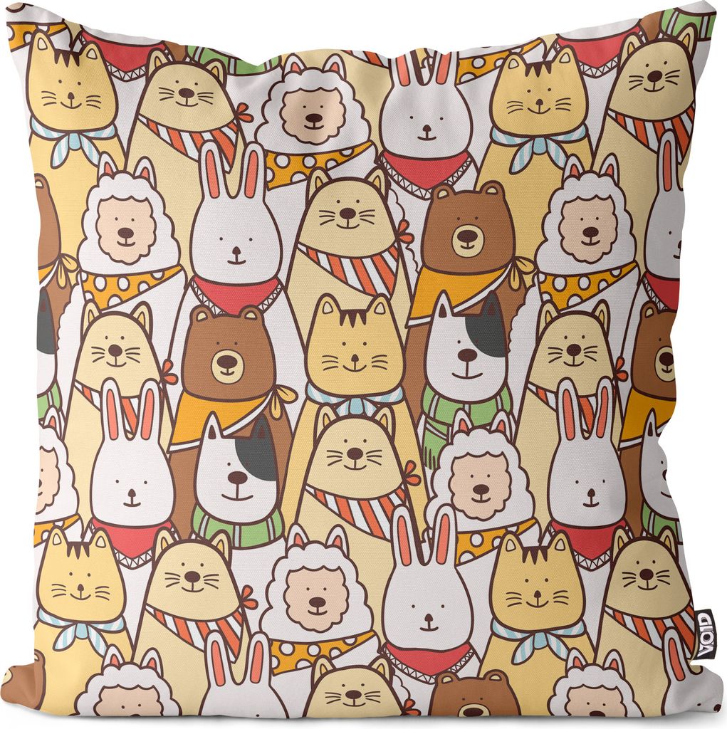 VOID Cartoon Katzen Hasen Hunde Kissenbezug Kissenhülle sofa couch wohnzimmer dekoration wasserfest Outdoor Kissen bezug deko