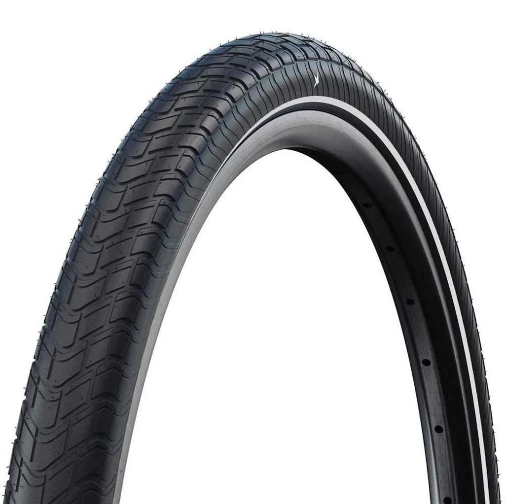 Schwalbe Motion Big Apple 50-355 Schwarz/Reflex - komfortabler City Drahtreif...