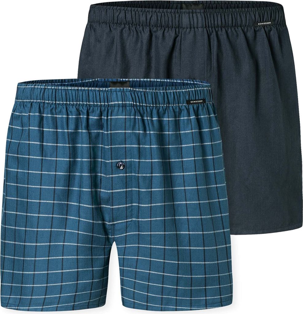 SCHIESSER Herren Web-Boxershorts, 2er Pack - We, Unterhose, Produktbild 