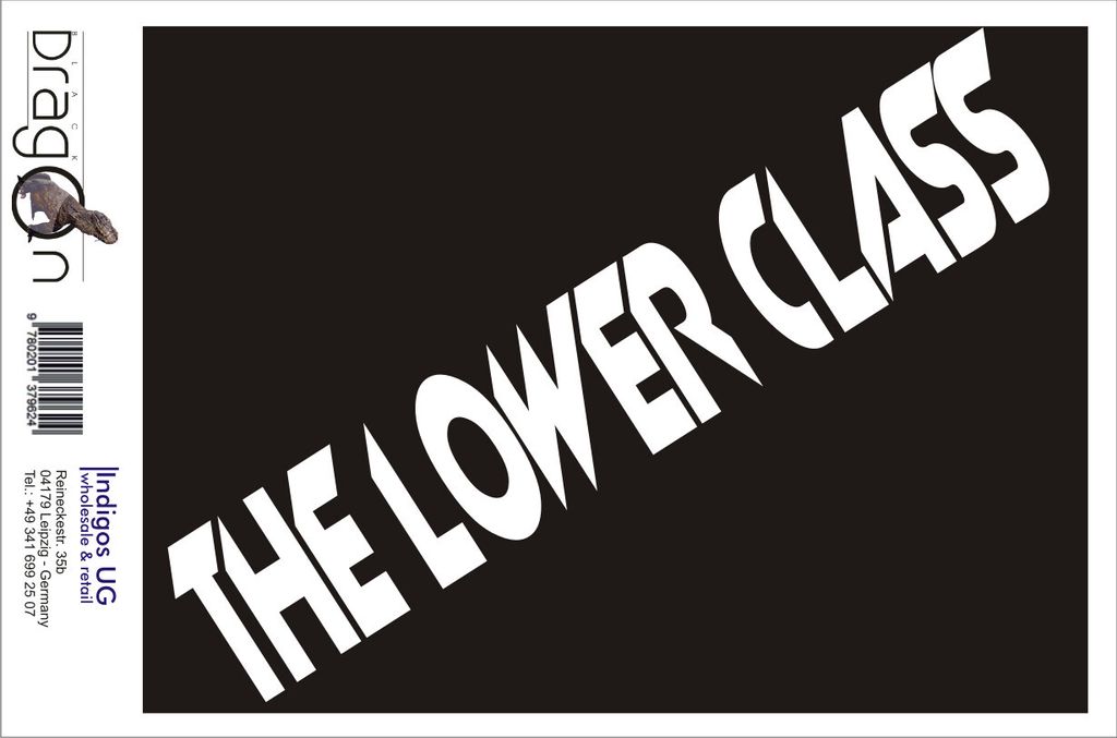 Aufkleber / Autoaufkleber - JDM / Die cut / Auto / OEM - The Lower Class - 210x40 mm gold - Heckscheibe / Heckscheibenaufkleber