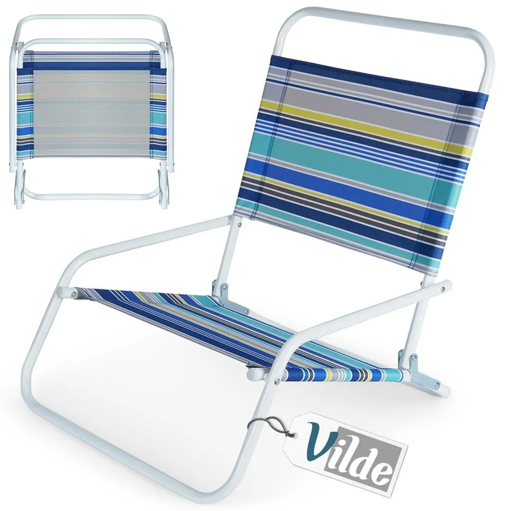 Chaises de Plage Vilde Pliables et Compactes - Duo Confort Multicolore - 5