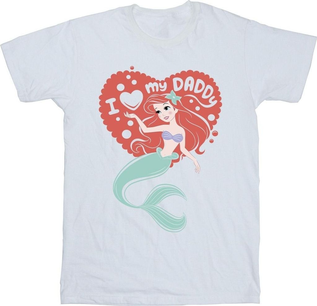 Disney - "The Little Mermaid Daddy" T-Shirt für Herren BI50162 (3XL) (Weiß)