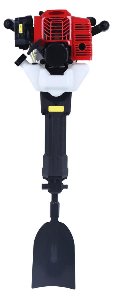 Benzin Erdbohrer - Pfahllochbohrer - 2‐Takt - 52 ccm - 1900 W - Für Zaunpfähle & Gartenbau - Schwarz