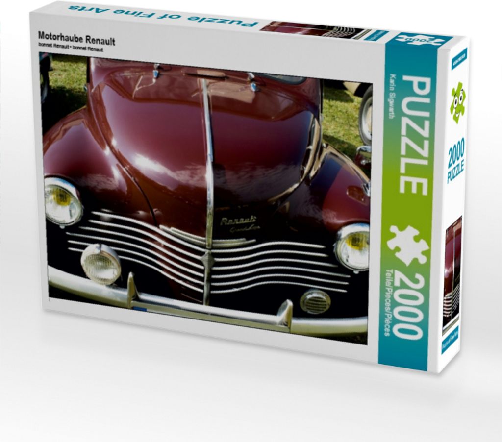 CALVENDO Puzzle Motorhaube Renault 2000 Teile Puzzle quer | 2000 Teile Lege-Größe 90x67cm Foto-Puzzle für glückliche Stunden