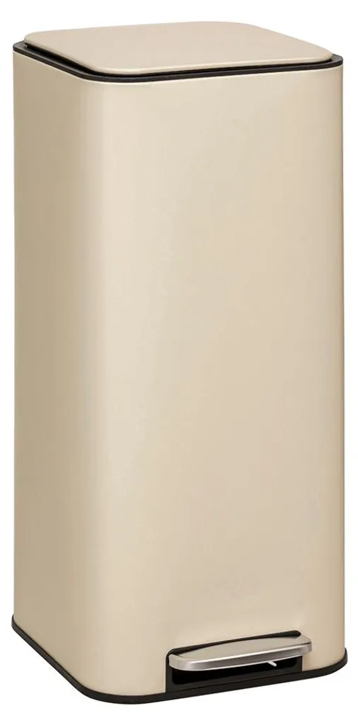 Poubelle Pédale 30L Beige - Eazy Living Briant Sans Odeur & Moderne