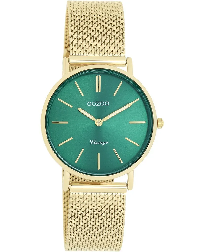 Oozoo Orologio Vintage Oro UOC20296: Eleganza Maglia Metallica Donna