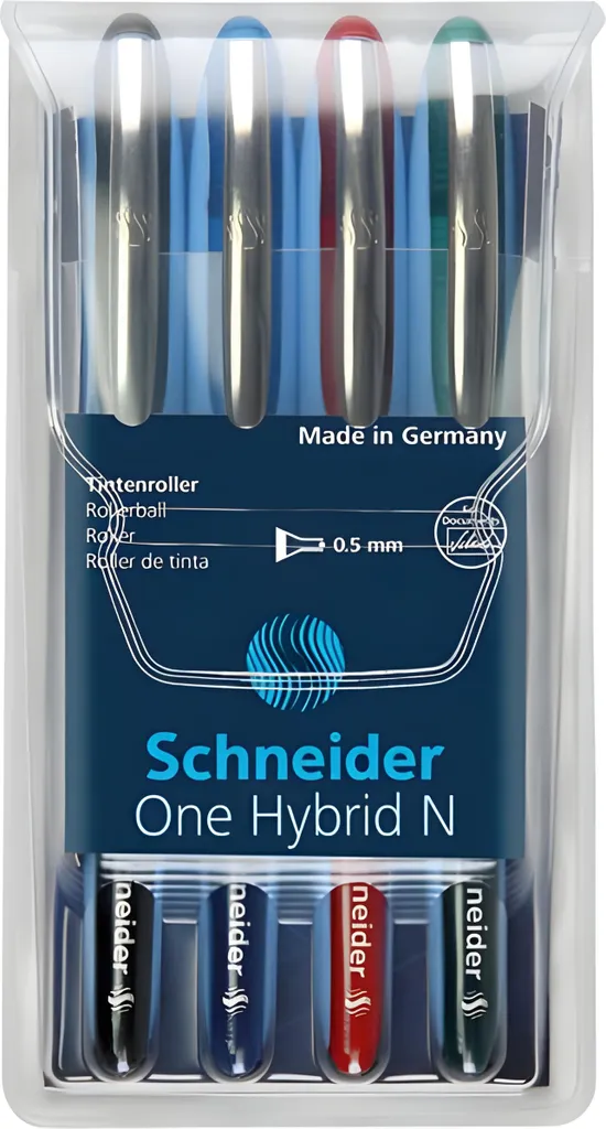 Schneider One Hybrid 0.5mm: Il Set da 4 Penne Definitivo per l'Università