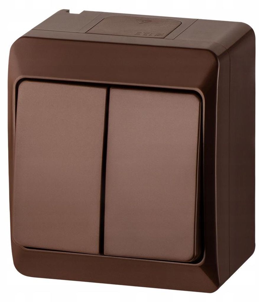 Hnedý hermetický sviečkový spínač HERMES 0332-06 Obrázok produktu 