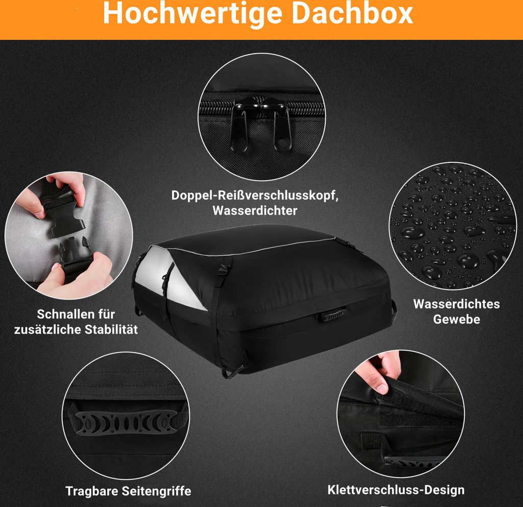585 L Samochodowy Box Dachowy Składany Wodoodporny Box Zdjęcie produktu 7