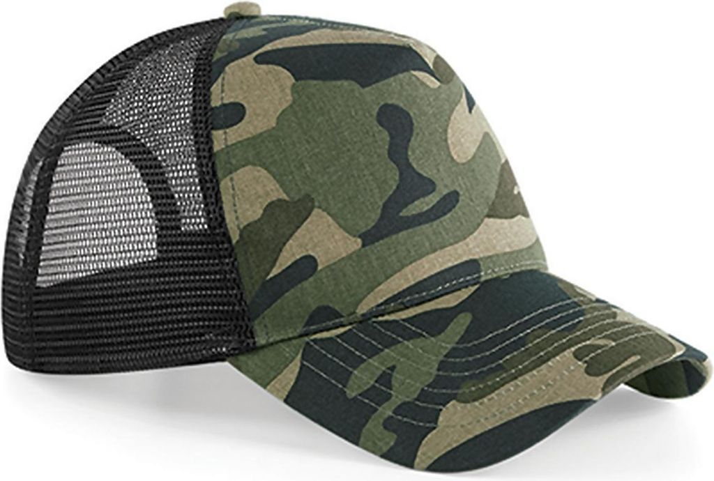 Beechfield Camo Snapback Trucker
