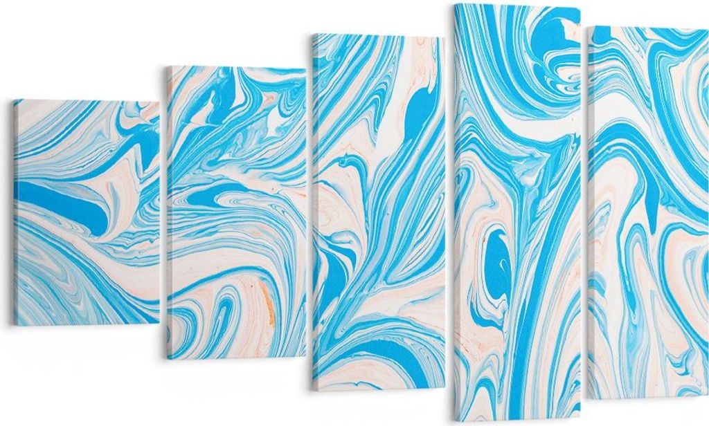Bild auf Leinwand - Leinwandbild - Abstraktion modern - 100x60cm - Wand Bild - Wanddeko - Leinwanddruck - Bilder - Kunstdruck - Wanddekoration - Le...