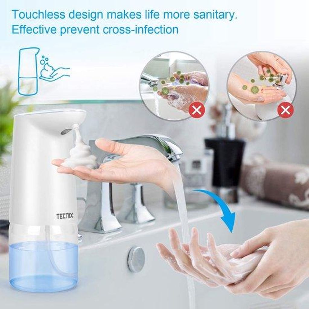 Automatische Seifenpumpe - Elektrische Seifenpumpe - Handsfree Seifenpomp - Badkamer Seifenpumpe - Seifenpumpe mit Touchlos-Funktion