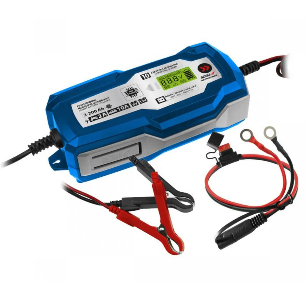 Chargeur LFP 10A avec écran LCD et gestion automatique par microprocesseur