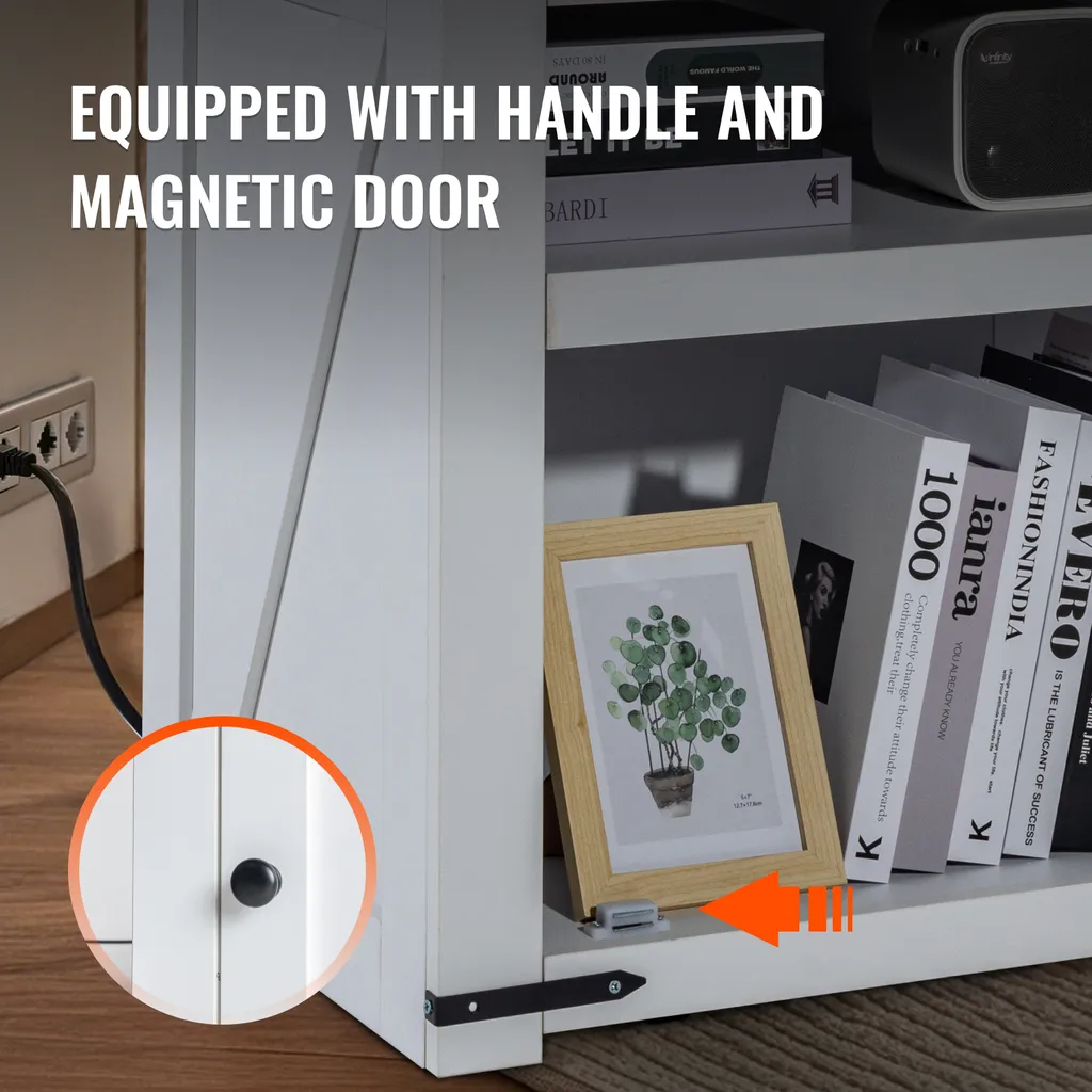 Table d'appoint avec prises électriques et ports USB intégrés VEVOR - 5