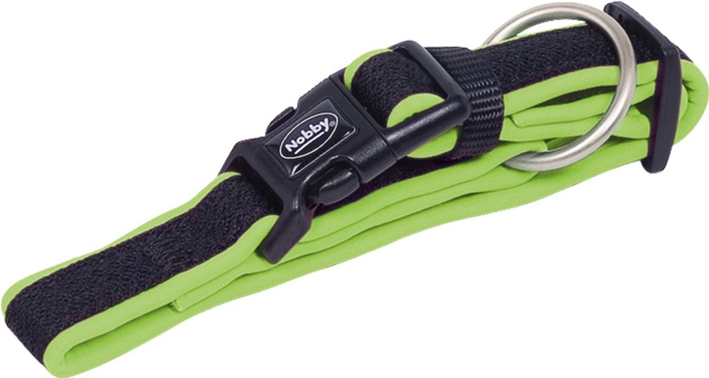 Nobby Halsband "Mesh Preno" neon grün L: 20-30cm