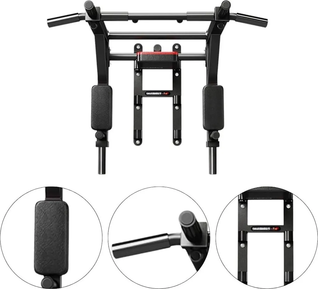Barre de traction X-sport avec poignées 2 en 1 pour musculation maison