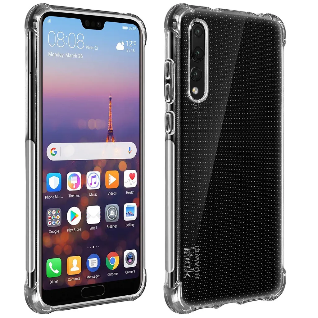 Wardsan [2 pezzi] Per HUAWEI P20 PRO 6.1 Pellicola protettiva per schermo idrogel 3D con supporto per telefono dito per Selfie | Antishock | Compatibile con custodie TPU | Pellicola Protettiva