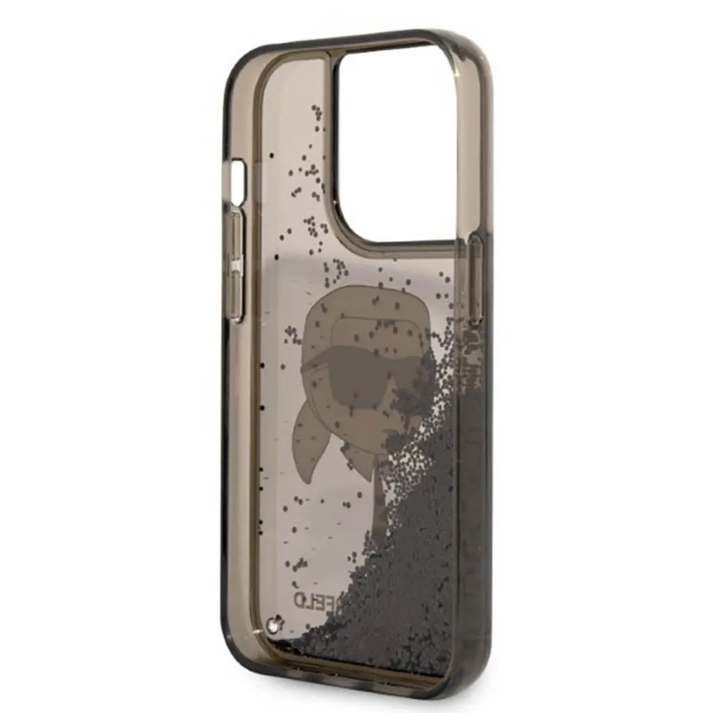 Custodia Rigida iPhone 14 Pro Max Karl Lagerfeld Nero Glitter Originale - 7