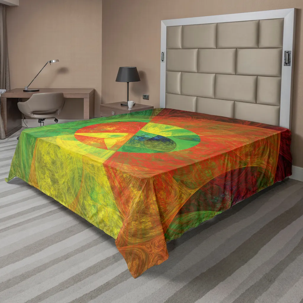 Drap Plat Anti-Plis et Facile d'Entretien 275x260 cm Design Artistique
