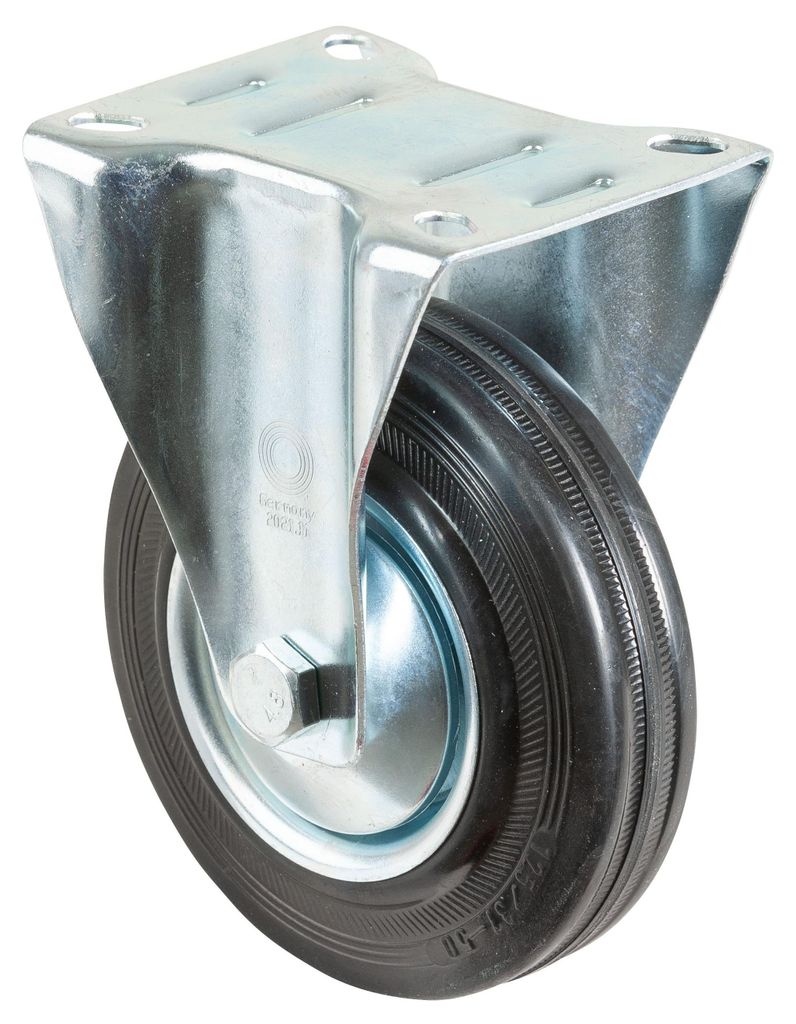 Kółka BS Kółko stałe L410.B55.126 Guma Ø 125 mm do 100 kg z Zdjęcie produktu 