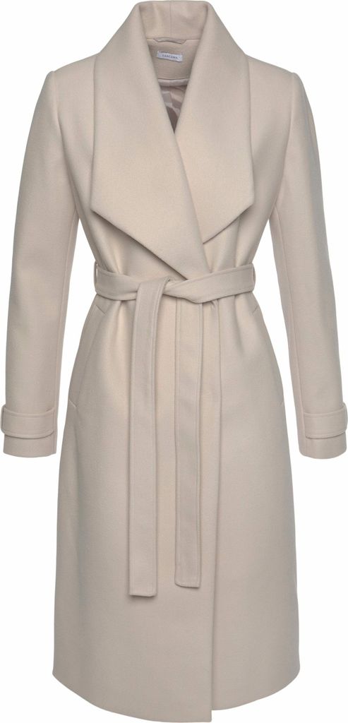 LASCANA Langmantel sand Größe 34