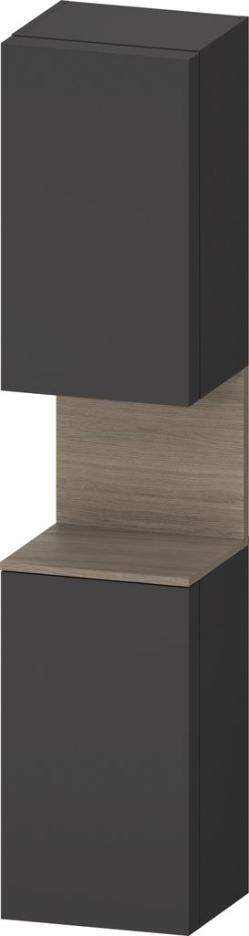 Duravit Qatego Hochschrank, Türanschlag rechts, 400x360x1760mm, Nische Eiche Terra, QA1346R35490010