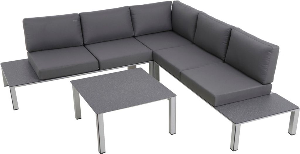 MWH Kedline Loungeset inkl. Kissen Aluminium
