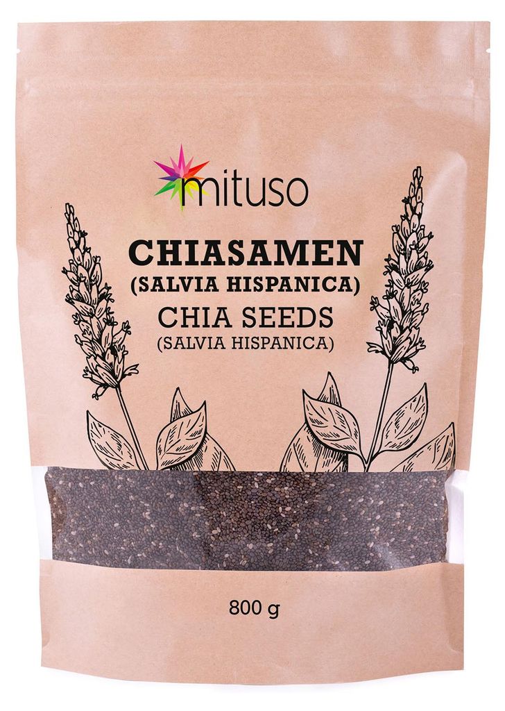 mituso Chia Samen 800g Beutel | naturbelassen