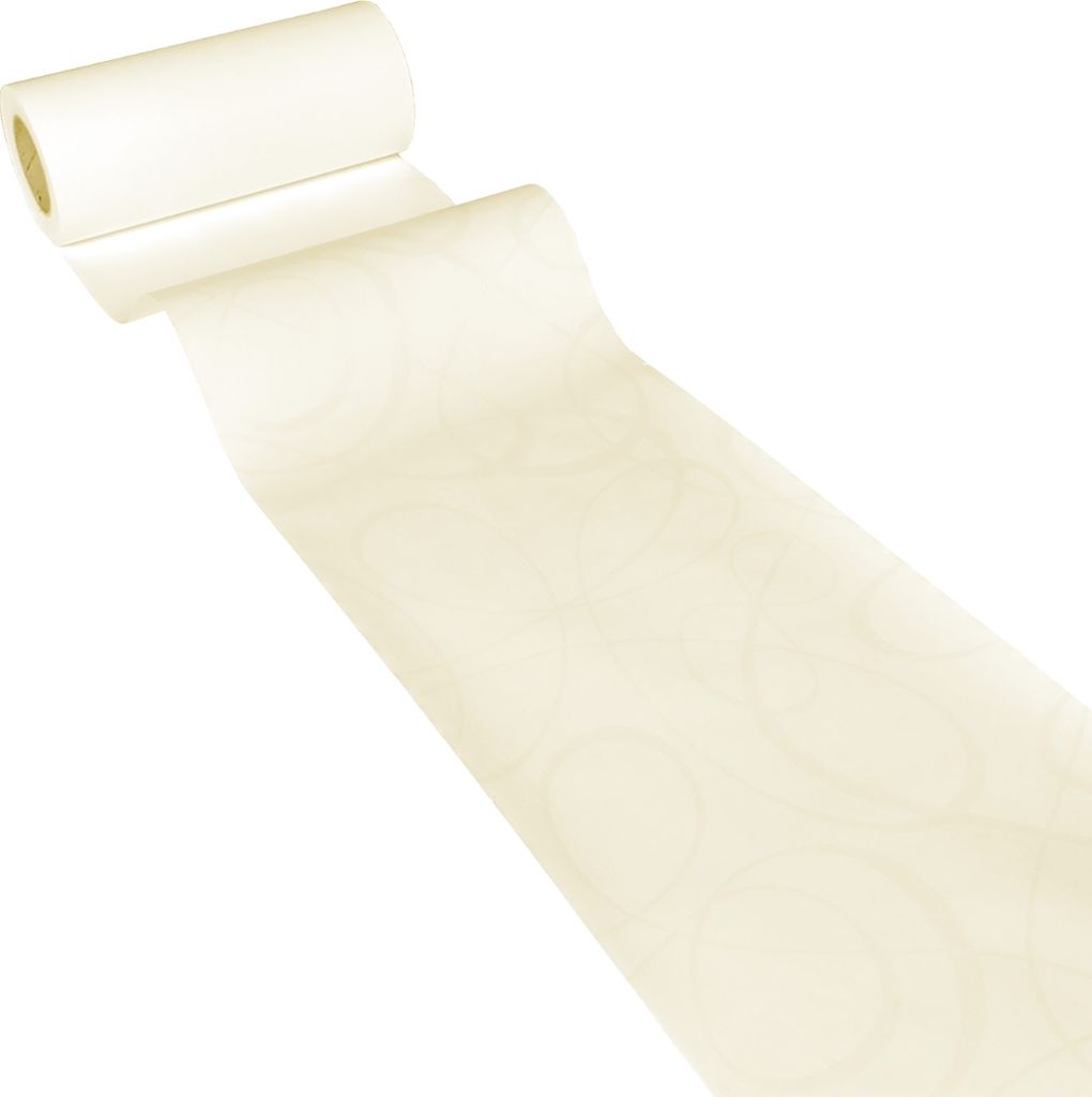 50m x 0,20m JUNOPAX Papier Tischband LOOP creme