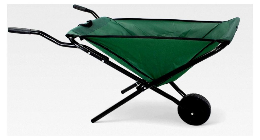 Faltbare Gartenkarre – Klappbare Schubkarre mit Rädern, leichte Schubkarre aus Stoff für Garten und Gemüsegarten, kompakter Transportwagen mit...