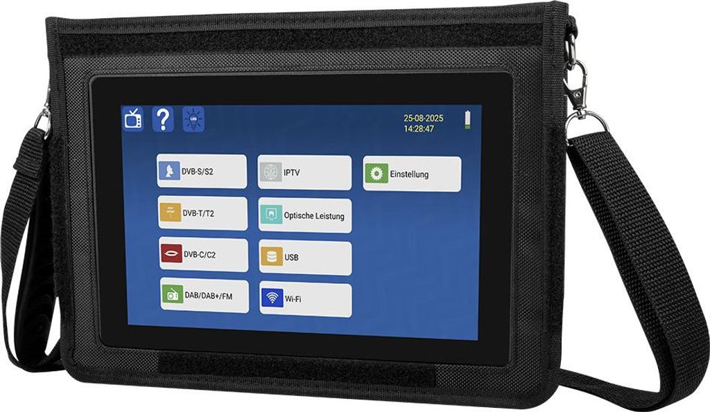 Megasat Satmessgerät HD 7 Combo V2 DVB-S2 Satelliten DVB-C DVB-T2 Messgerät 8,9" Display