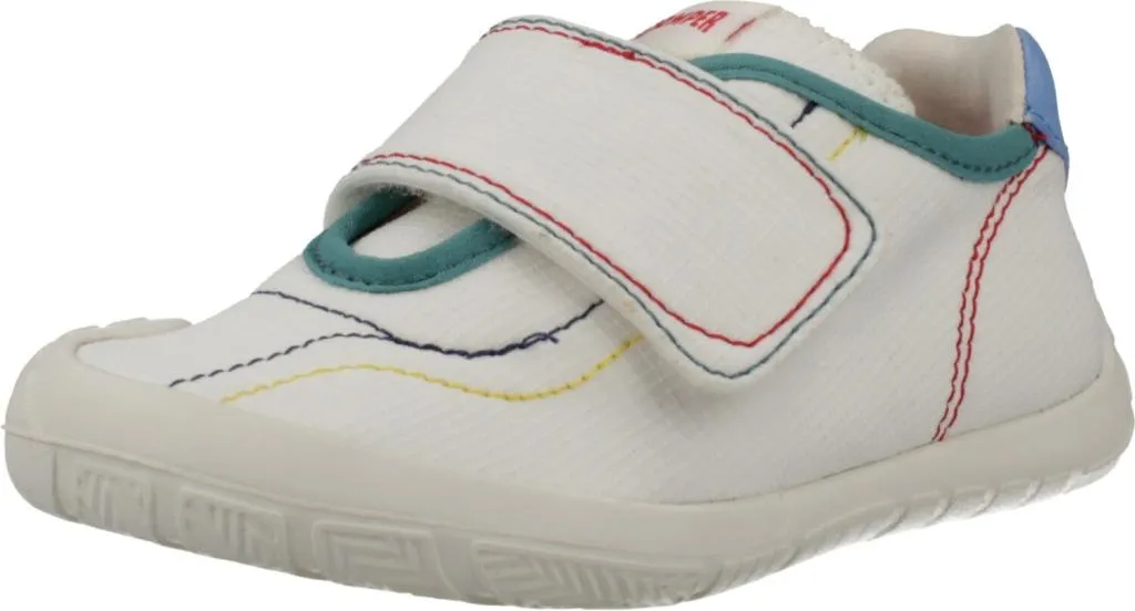Chaussures enfant en cuir blanc souple Camper Cartoon Houston durables