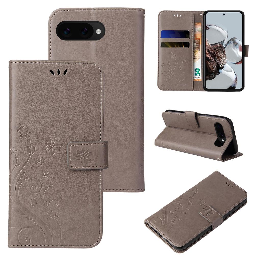 Handyhülle für Google Pixel 9a Floral Blumen Schmetterling Produktbild 