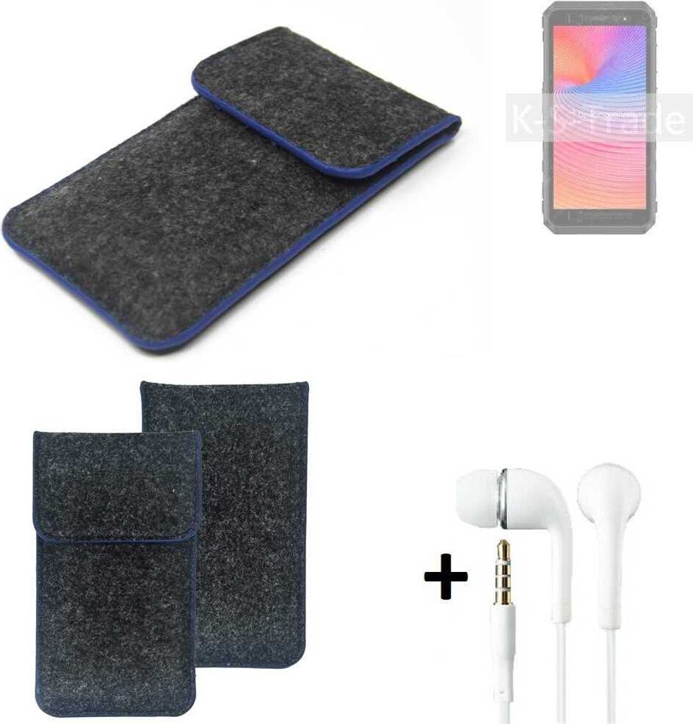 K-S-Trade Handy Schutz Hülle kompatibel mit Ulefone Power Armor X11 Pro Schutzhülle Handyhülle Filztasche Pouch Tasche Case Sleeve Filzhülle