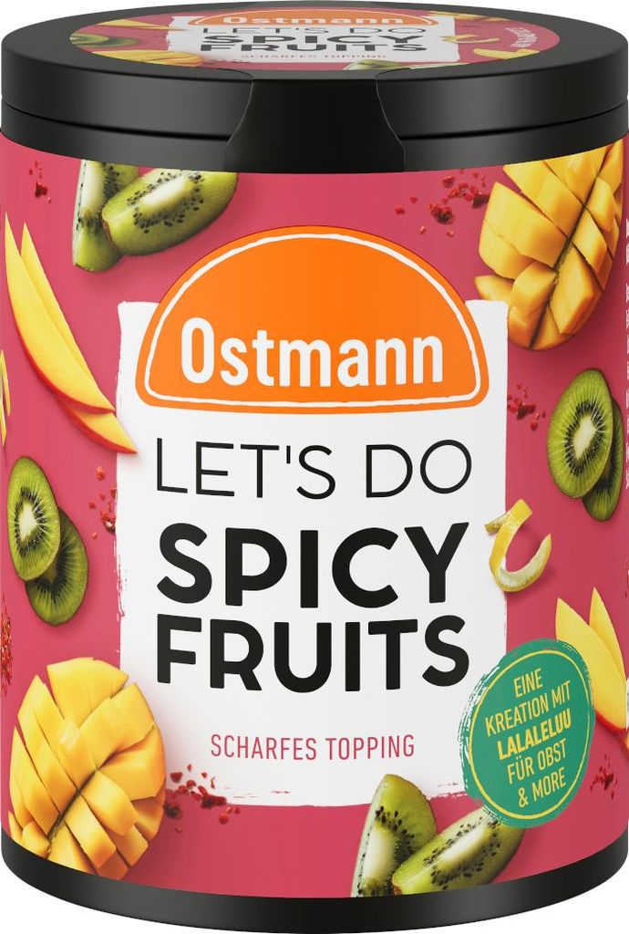 Ostmann Lets Do Spicy Fruits Würzmischung scharfes Topping Packung 70g