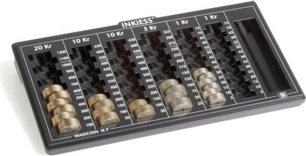 Kasse Maxicoin N 7 (Norwegen) graphitschwarz
