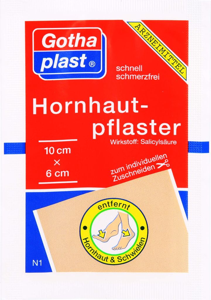 Gothaplast Hornhautpflaster 6x10 cm 1 St Produktbild 