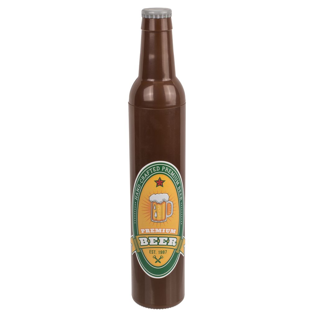 OOTB Taschen-Regenschirm Bierflasche