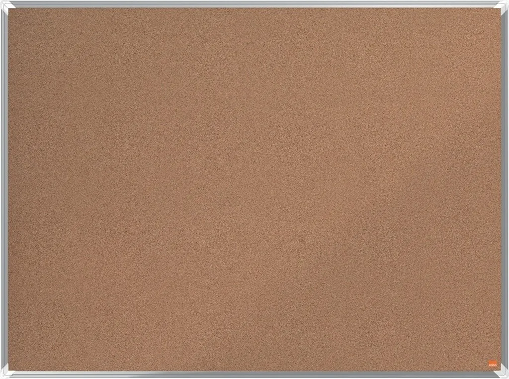 Tableau de bord en liège naturel marron pour bureau 90x60 cm Nobo