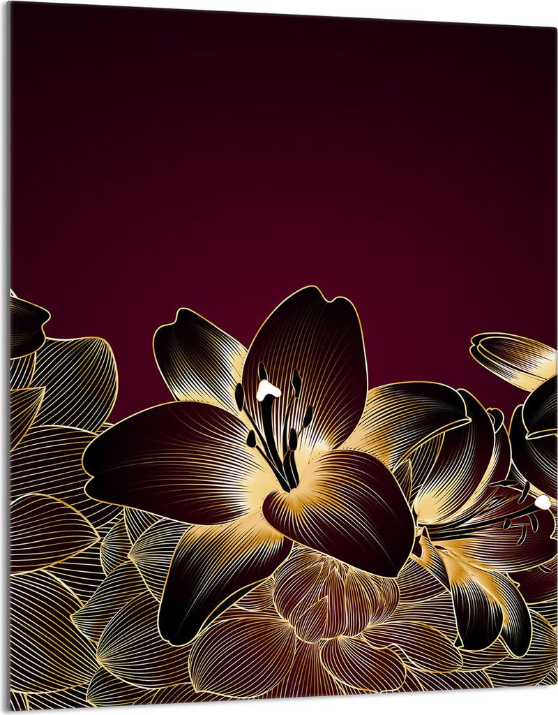 Glasschneidebrett 40x52 Orchidee