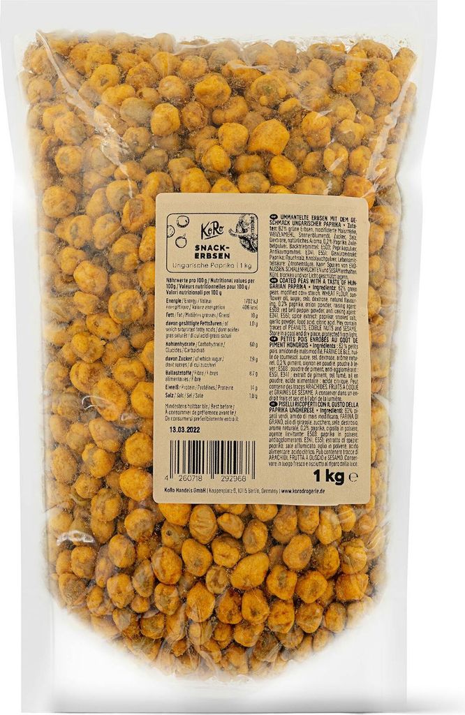 KoRo I Snack Erbsen Ungarische Paprika 1 kg Produktbild 